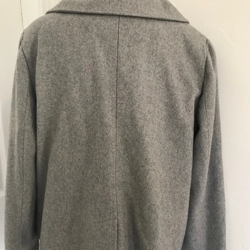 Merona Gray Pea Coat - Picture 3 of 11